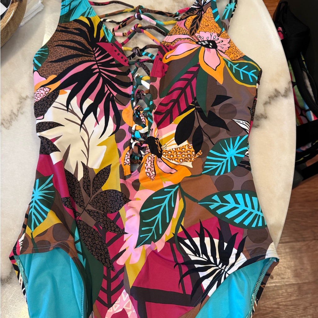Colorful MultiPatterned Tropical Print Brand New With Tags 65 Colorful MultiPatterned Tropical Print Brand New With Tags 65